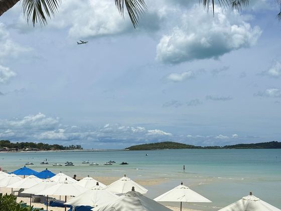 Chaweng beach, the busiest stretch on Koh Samui